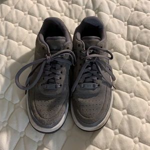 Gray Air Force 1s